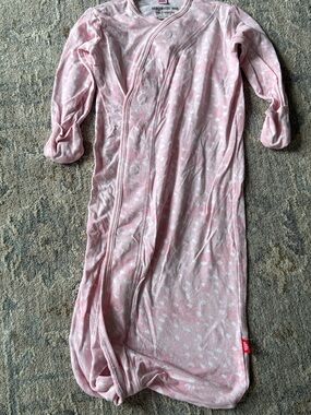 Magnetic Me Pink Heart-Print Baby Sleep Sack